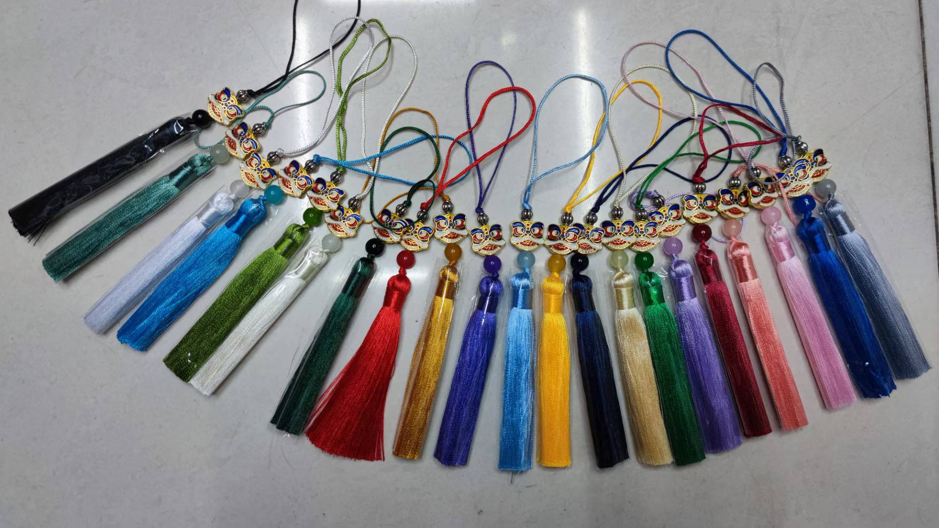 吊穗头手工书签小流苏穗子 喜糖盒请柬喜帖红色吊穗挂件