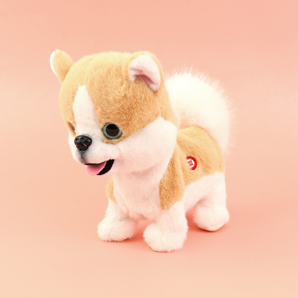 Lively electric plush puppy, bringing much joy to the company of time, recording to preserve laughter, singing passionately, and being super cute when being cute