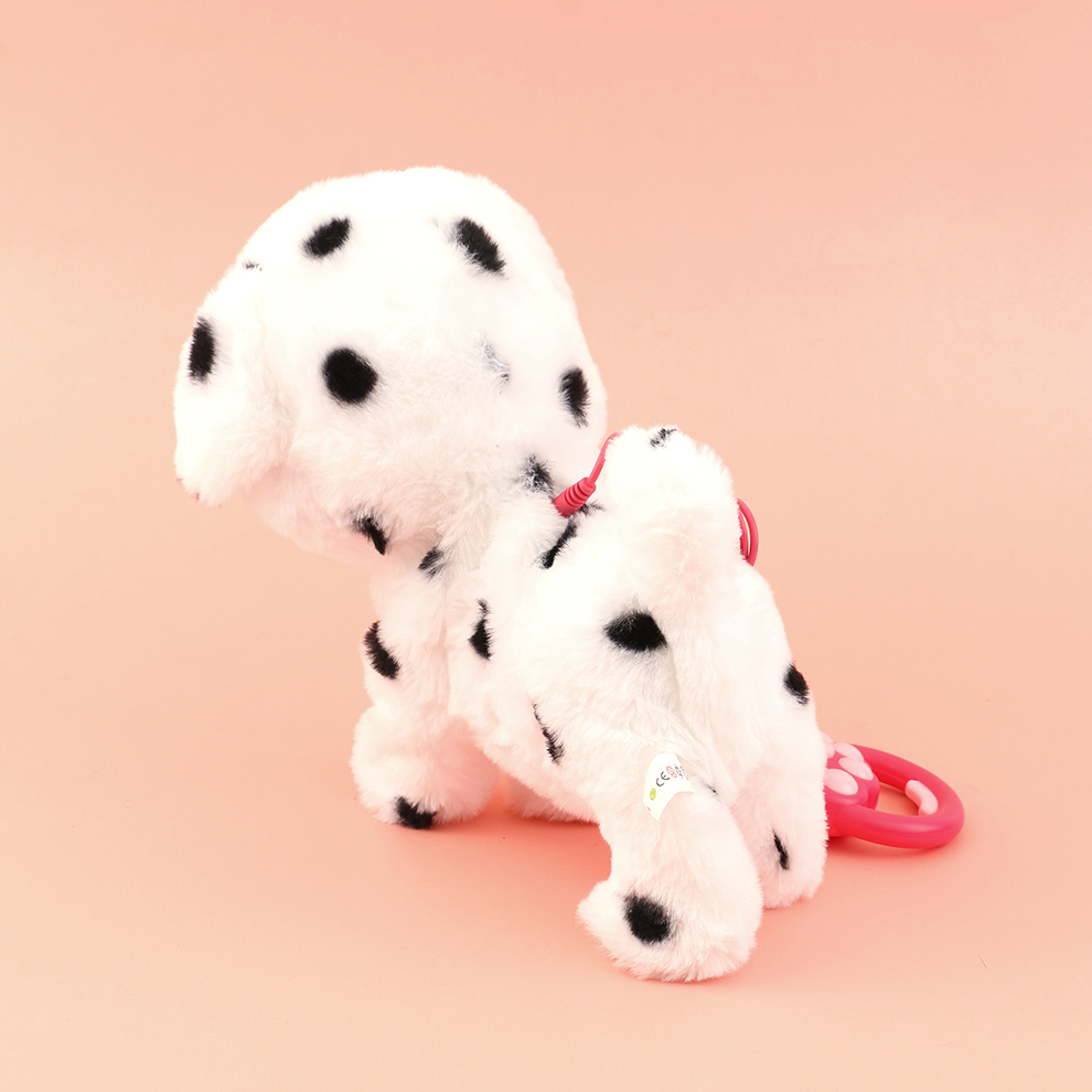 A lively and playful electric plush puppy, accompanying joy and playfulness, recording and saving playful words, singing merrily and playfully, being cute and adorable when being spoiled Specification image