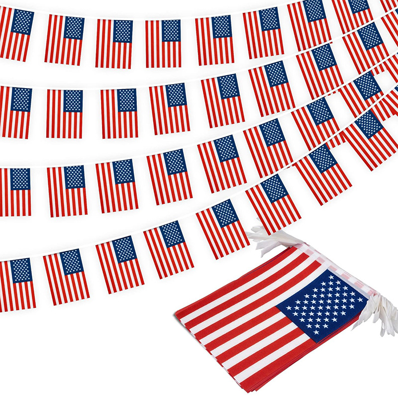Chuangdong Flags 2026 World Cup String Flags, Colorful flags, Polyester 14*21 Party Supplies, decorative hanging flags, flags and signboards customized details Picture