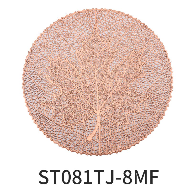 The gold-embossed maple leaf pad is waterproof, oil-proof, heat-insulating, easy to clean and washable Specification image