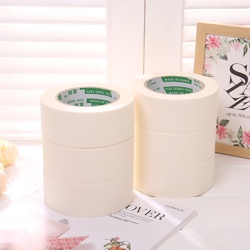 美纹纸胶带定制手账胶带可书写喷漆平纹美纹纸胶带宽胶带厂家批发1