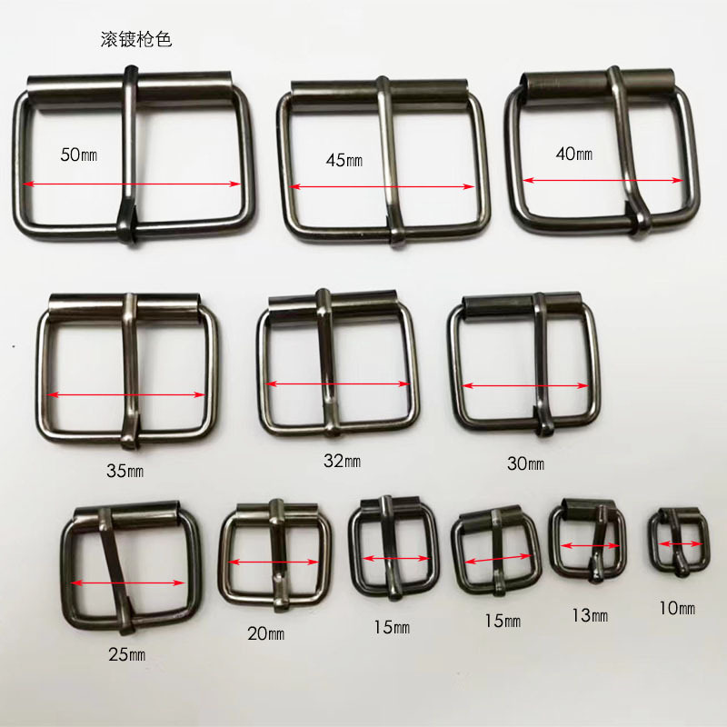 现货供应箱包五金配件滚镀铁线针通扣管子扣滚筒针扣铁线扣皮带扣