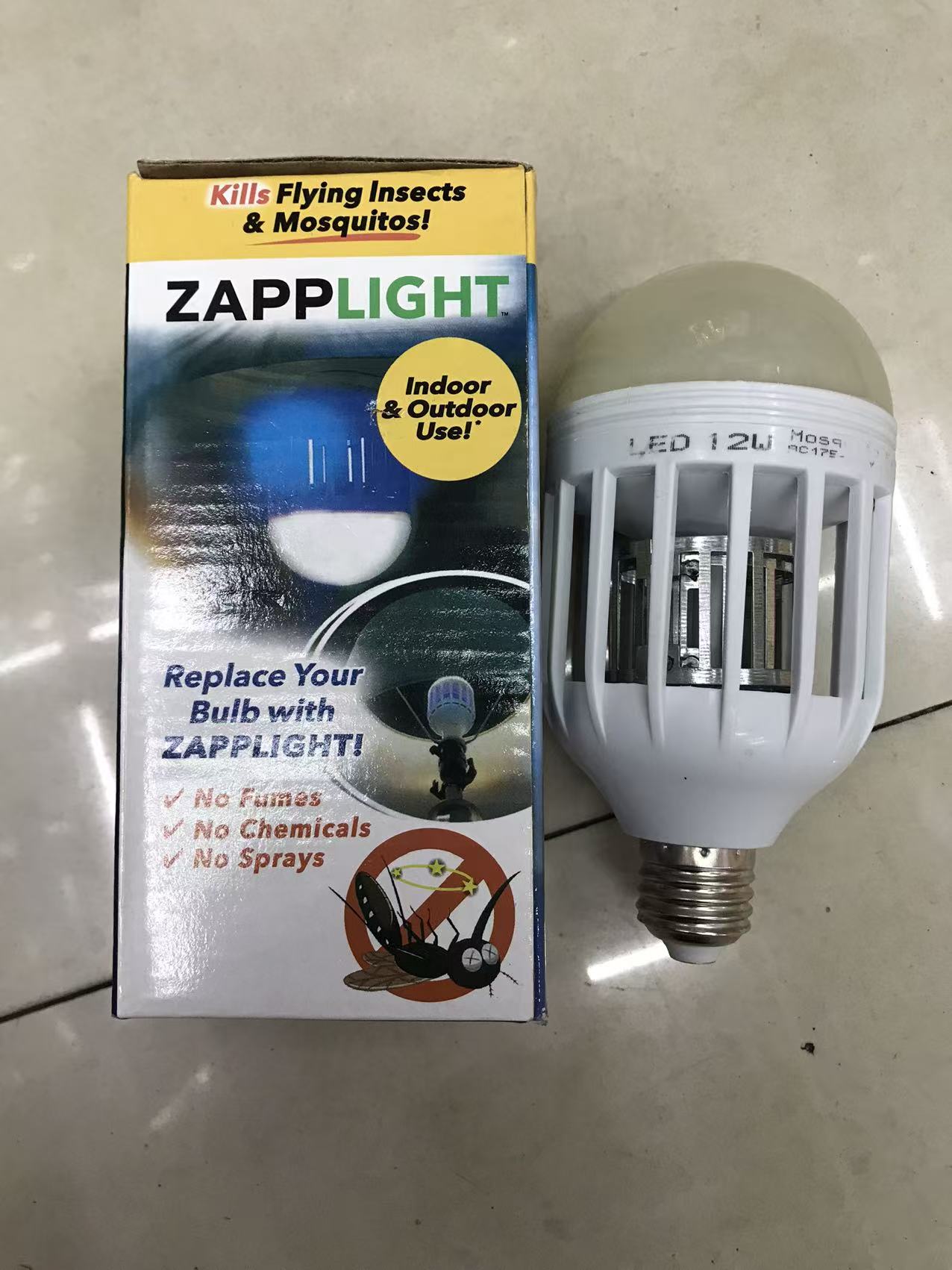 Modern mosquito-killing lamps, household lighting and mosquito repellent dual-purpose led bulbs, electric shock multi-purpose mosquito-killing screw-top bulbs details Picture