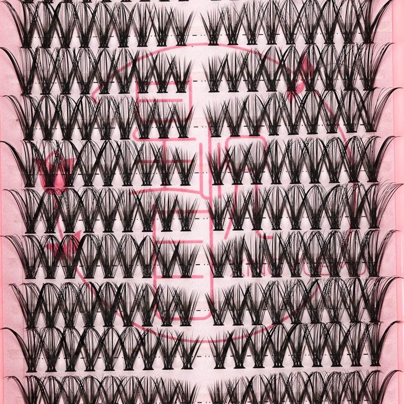 热销DIY跨境假睫毛temu亚马逊希音热熔朵毛欧美D翘假睫毛外贸批发细节图