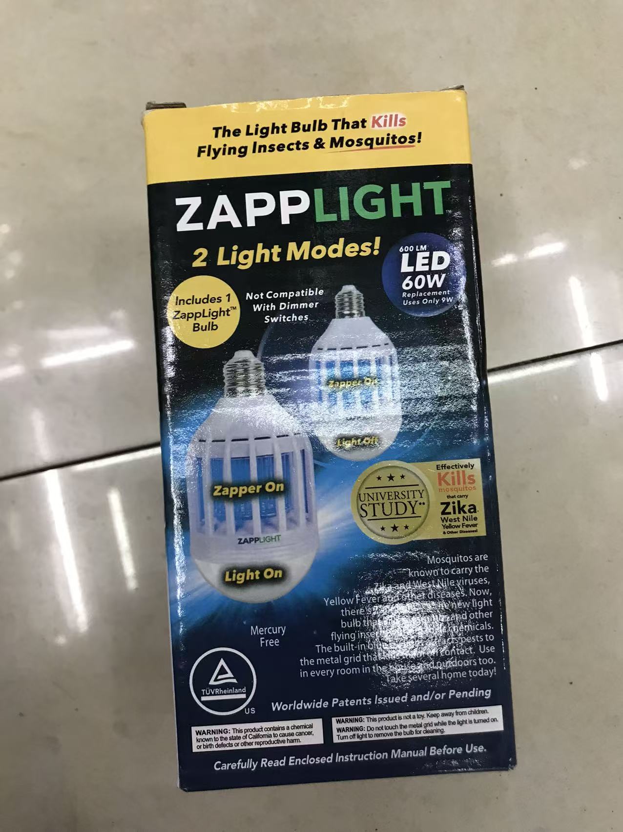 Modern mosquito-killing lamps, household lighting and mosquito repellent dual-purpose led bulbs, electric shock multi-purpose mosquito-killing screw-top bulbs Specification image