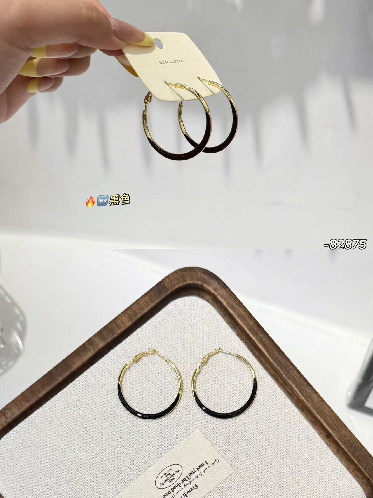 European and American style, oil-dripping large ear rings, feminine elegance, high-end appearance, small earrings, light luxury earrings Specification image