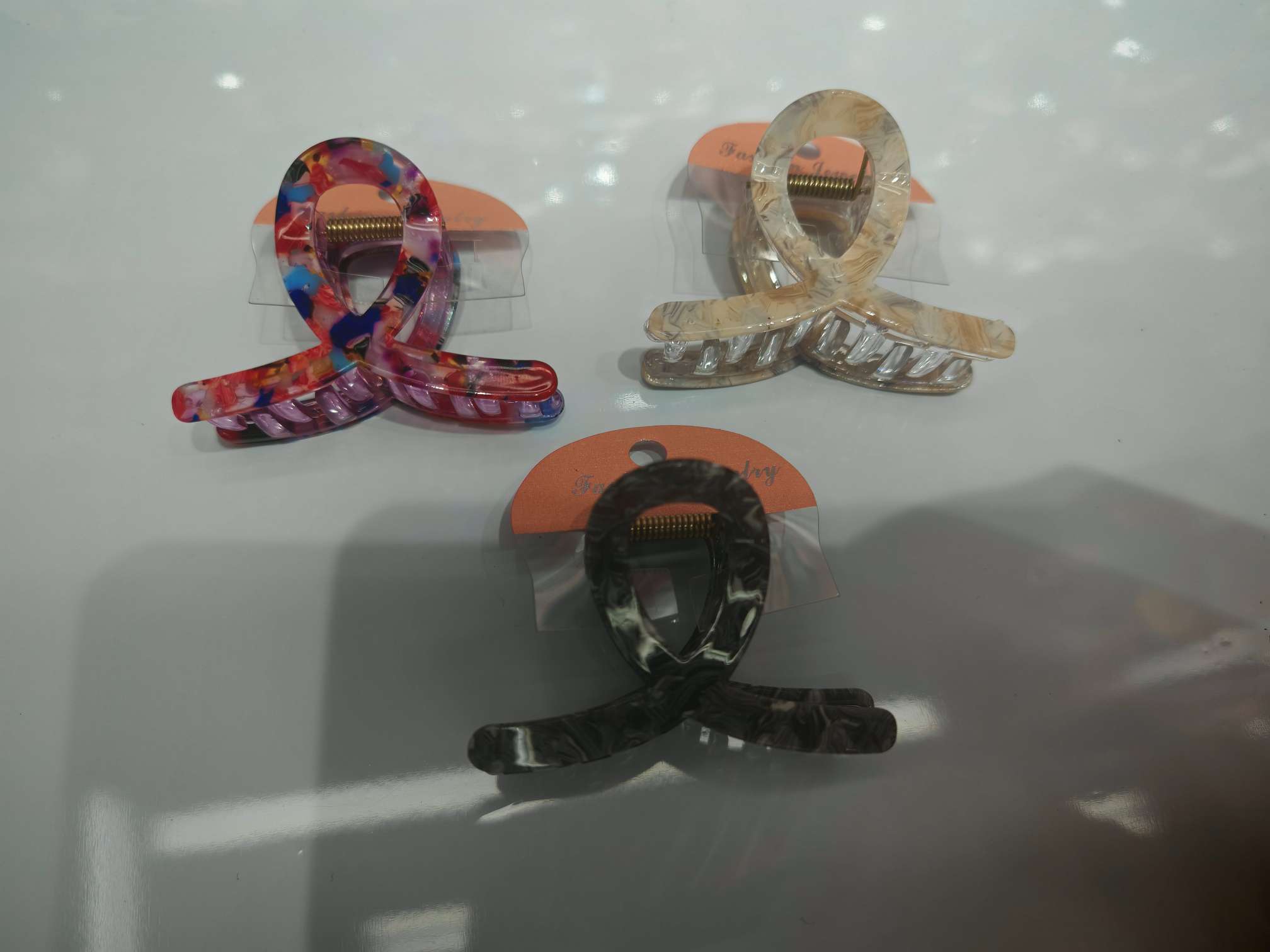 时尚抓夹中号抓夹大理石系列潮流抓夹