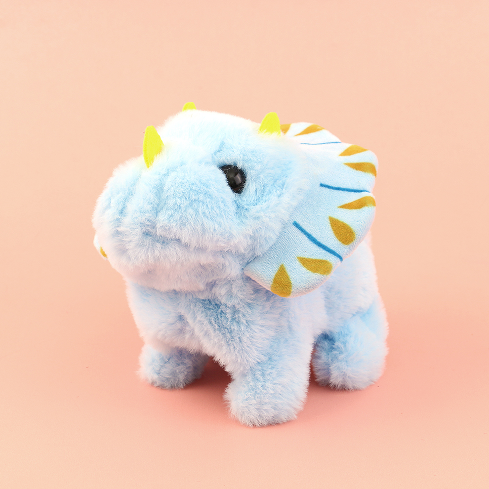 The heartwarming electric plush little dinosaur is always by your side. The recording retains warmth. It sings gently and sweetly, and its cute and clingy behavior is super endearing