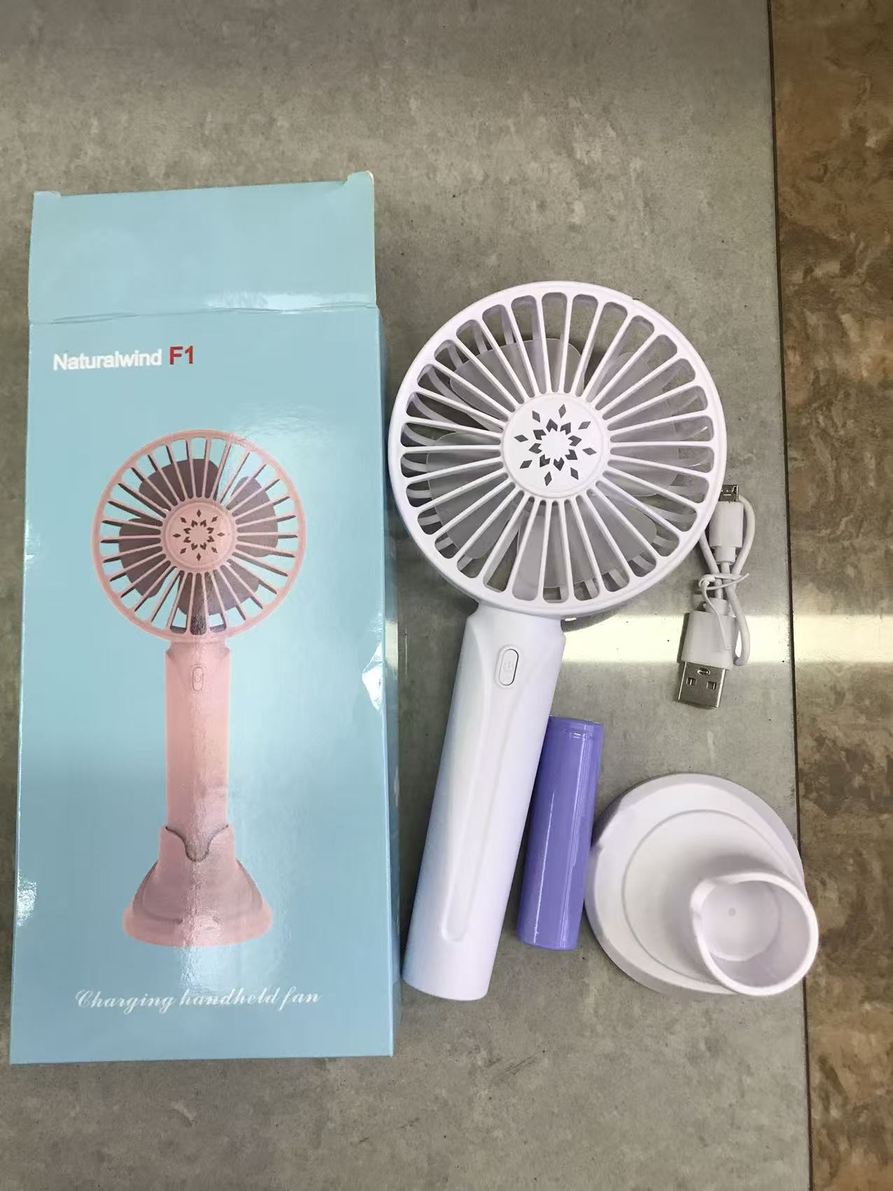 Rechargeable handheld mini fan desktop mini Hand fan Portable mini Electric Fan Order details Picture