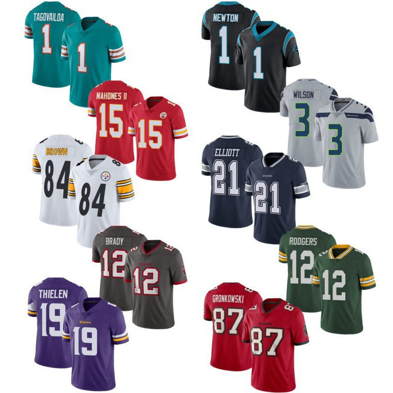 Chuangdong Flag Cross-border NFL and Rugby Club jersey sets, game training suits, Super Bowl gifts, promotional T-shirts customization Specification image
