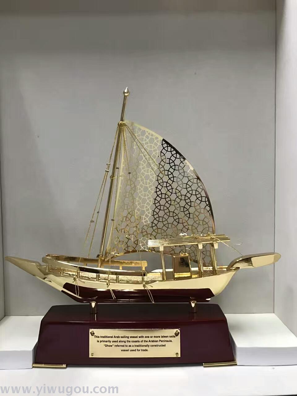 合金船摆件 中东船模型1