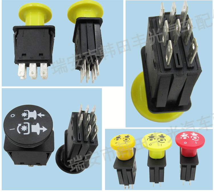 Factory direct sales suitable for PTO mushroom head emergency stop Lynx lawn mower switch Jacobsen Dixie 539101768/582/107601 pic 6