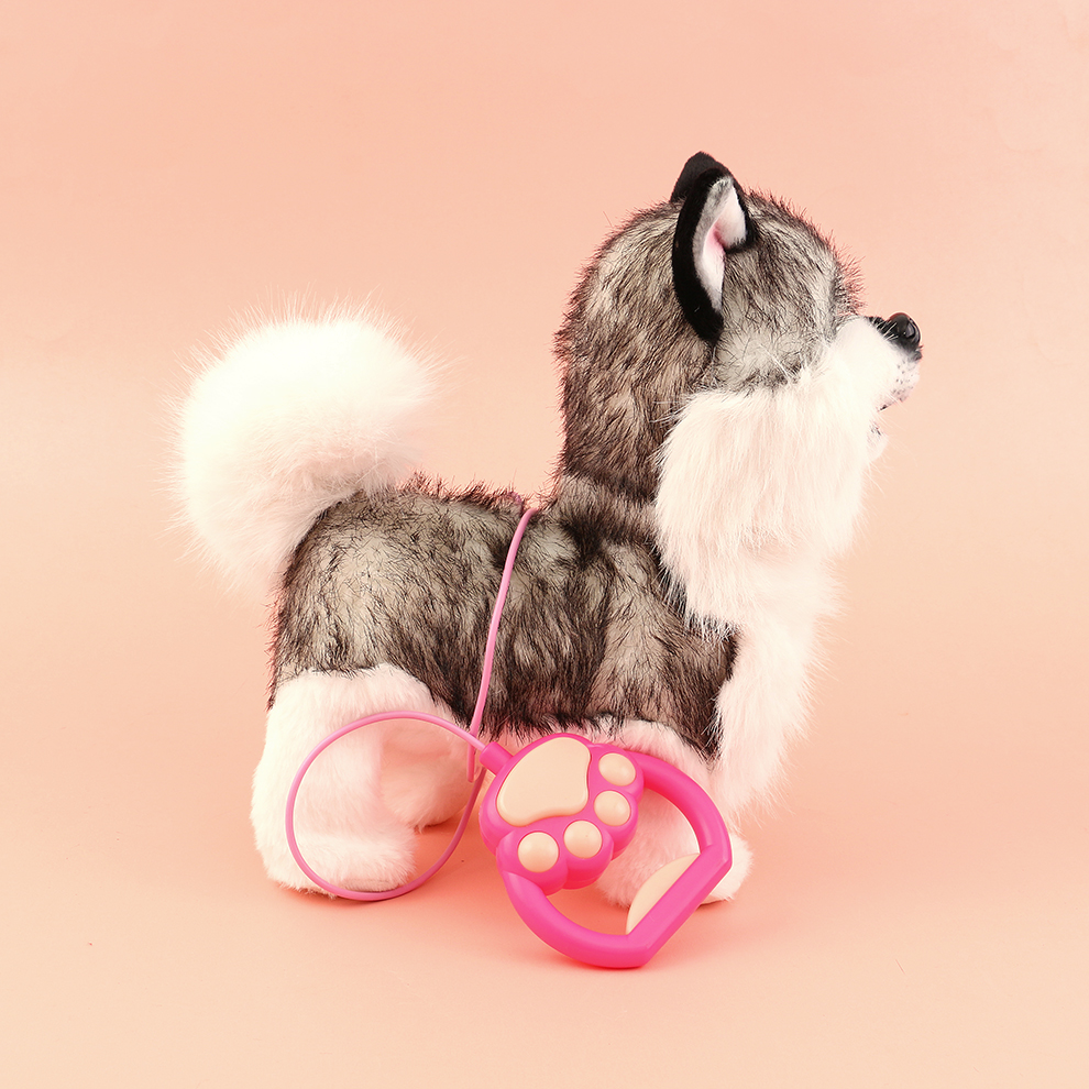 Friendly and harmonious electric plush puppy, accompanying friendly and harmonious coexistence, recording and sharing harmonious words, singing friendly and harmonious, being cute and affectionate details Picture