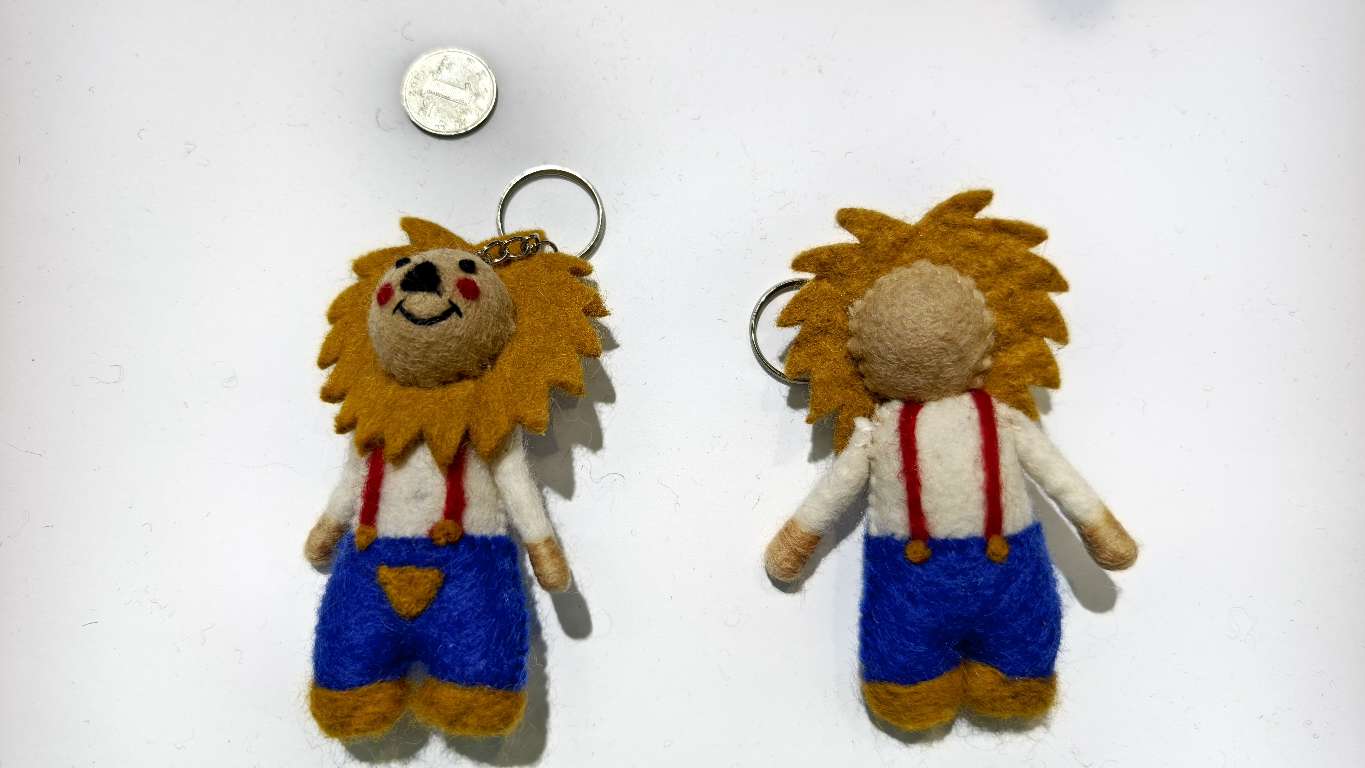 尼泊尔羊毛毡毛绒玩具产品图