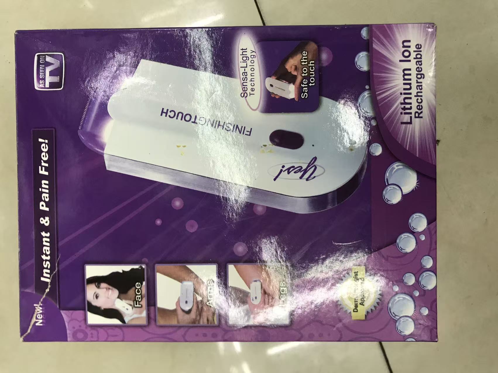 Cross-border portable women's full-body hair removal device, laser hair removal instrument, mini electric dual-head blue light hair shaving device