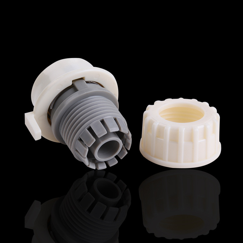 Factory direct sales of 4-point multi-purpose faucet quick water pipe connection lock tube type washing machine adapter details Picture