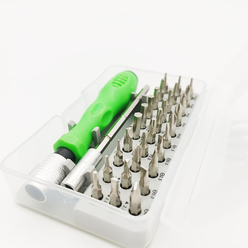 Wholesale 32-in-one screwdriver set, computer and mobile phone disassembly and repair tools, single-head cross-head multi-purpose screws details Picture