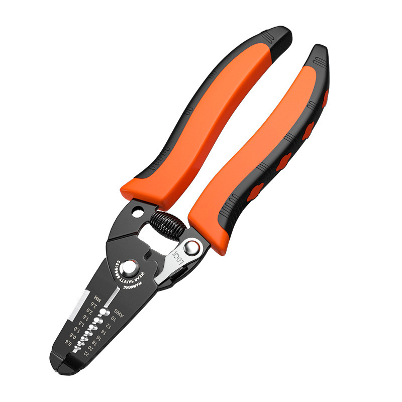 Multi-functional electrician's special wire stripper, eagle-beak winding wire, bevel crimping wire stripping pliers, stainless steel labor-saving wire pulling pliers details Picture