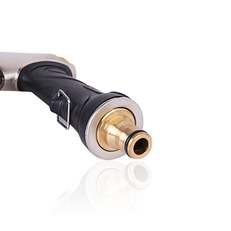 The 9-function front trigger water spray electroplating multi-functional high-pressure water gun, metal gold car wash water gun, is selling well across borders Specification drawing