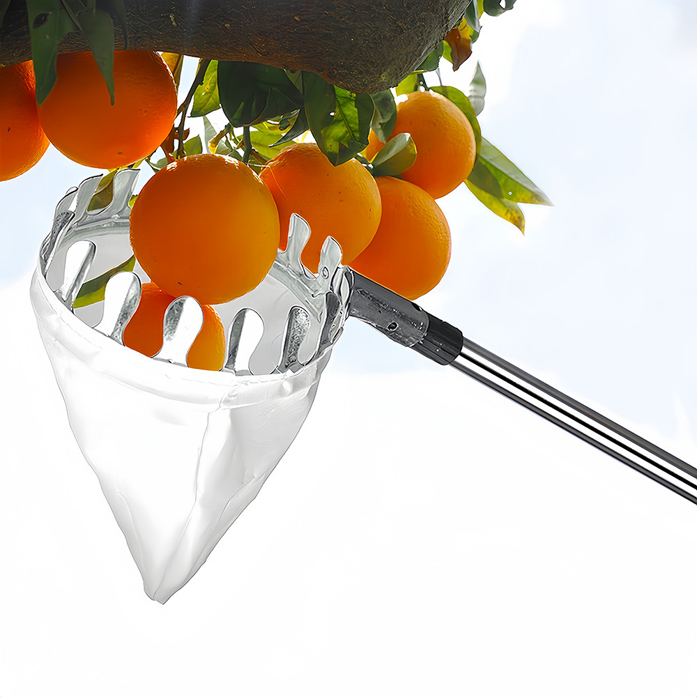 Fruit picker, fruit remover, fruit picking magic tool, telescopic rod, apple and plum picking, high-altitude picker, garden fruit picking tool Specification drawing