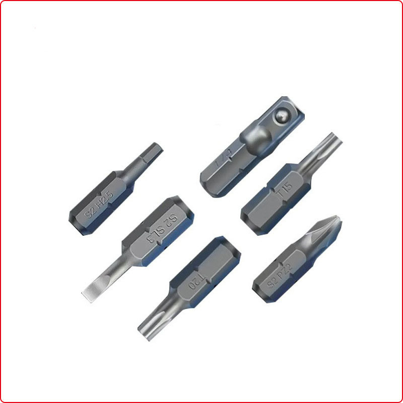 Wholesale 25mm hexagon socket pneumatic screwdrivers with cross, straight and plum blossom short screwdrivers, electric drills and screwdrivers with S2 screwdrivers Application Scenario