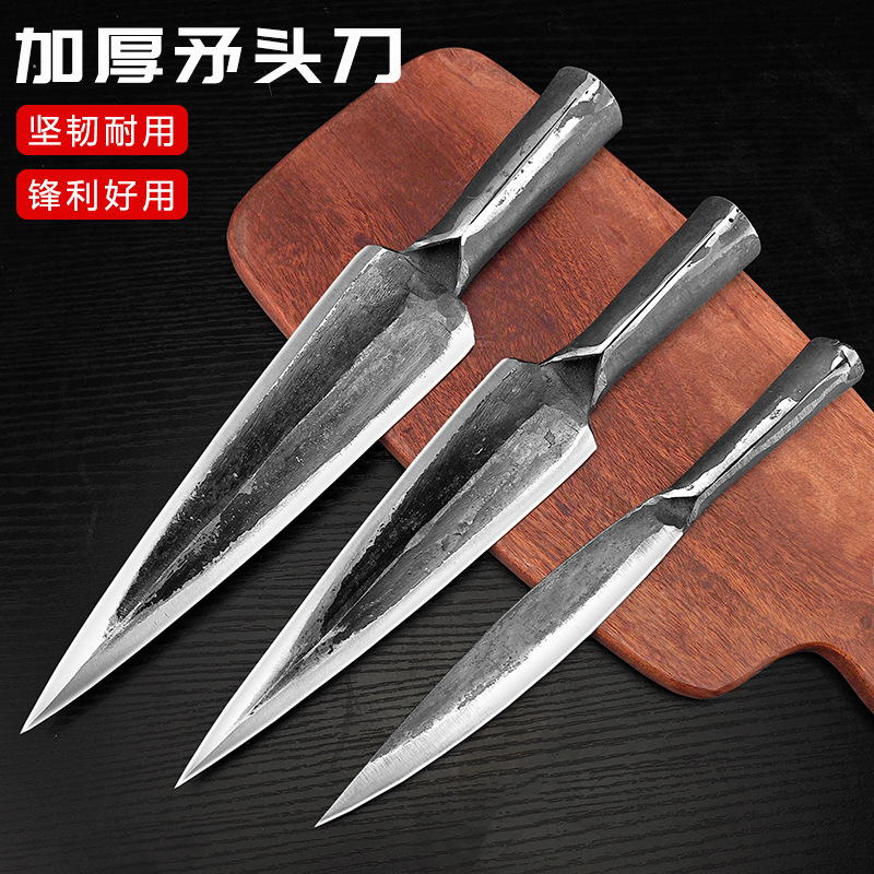 Chongqing Dazu Songyi Knives offers double-edged knives, spearhead knives, spearhead knives, fish javelin knives, multi-functional long spears and sheep head knives full figure