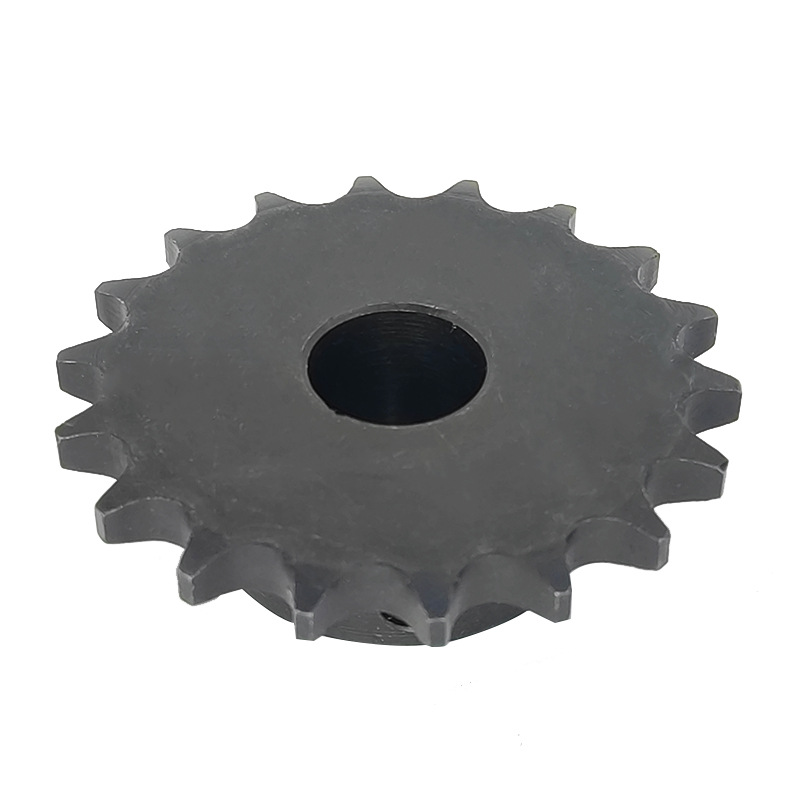 The manufacturer supplies 4-minute 18-tooth double-row industrial sprocket accessories for stainless steel conveyor lines, made of 45# steel and non-standard Item Picture