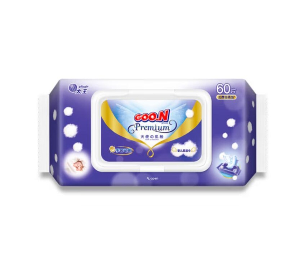 批发包邮 大王GOO.N 天使系列婴儿柔湿巾 60片 20#日用百货日用品