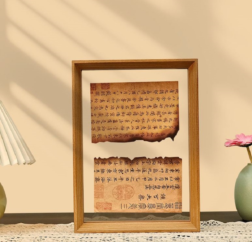 现代简约双面亚克力非中空摆台定制相框产品图