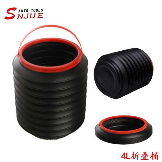 Wholesale of 4L folding car trash cans, magic telescopic storage boxes, and plastic water buckets full figure