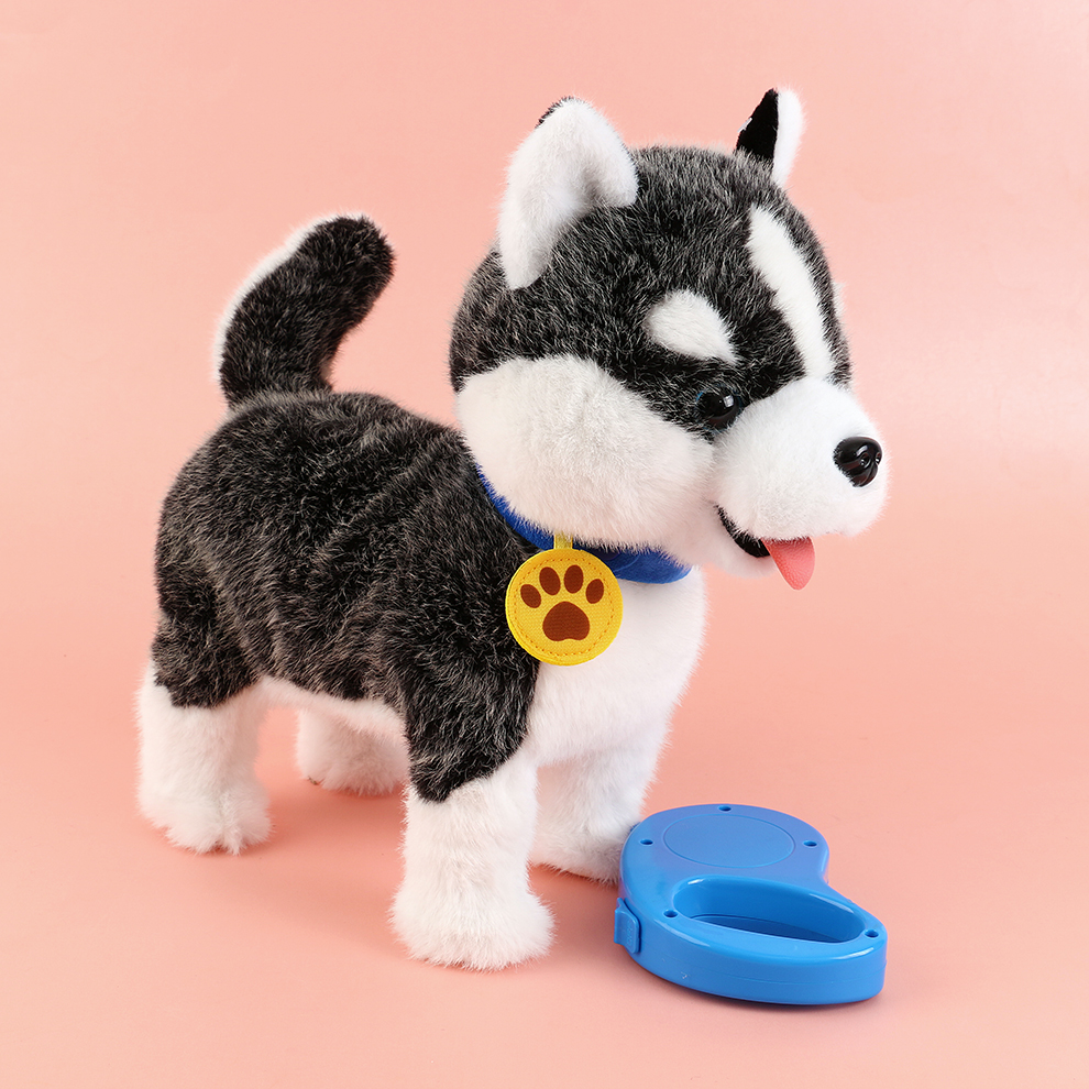 Naughty and cheerful! A lively and mischievous electric plush puppy, accompanying joy and mischief. It records the mischievous words and sings in a lively and cute way details Picture