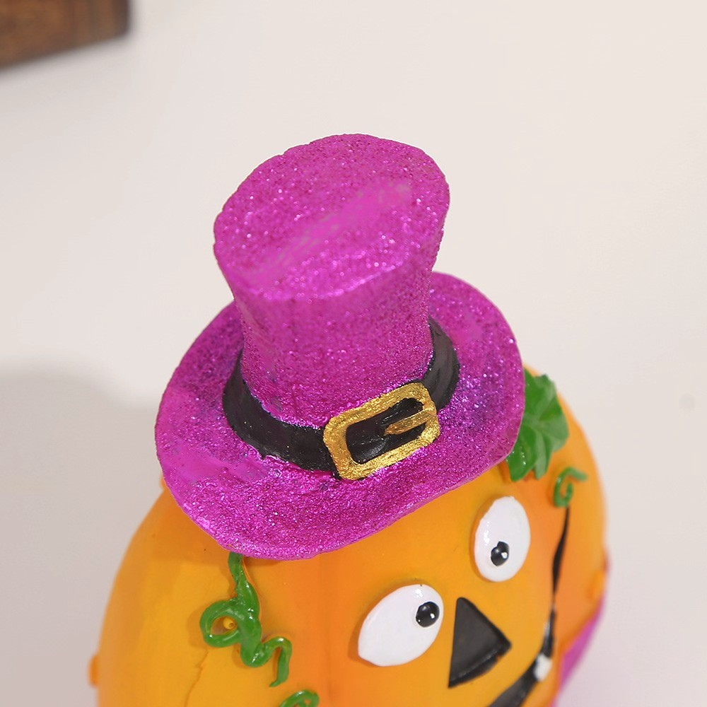 Cross-border European and American festival celebration gifts: Halloween pumpkin head decorations, funny pumpkin bucket table trinkets, diy detail image 2