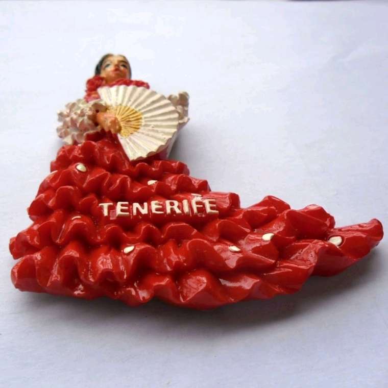 Spanish graceful dancers, resin magnets, fine fridge magnets, creative resin handicrafts, resin travel souvenirs, lightweight souvenirs detail image 10