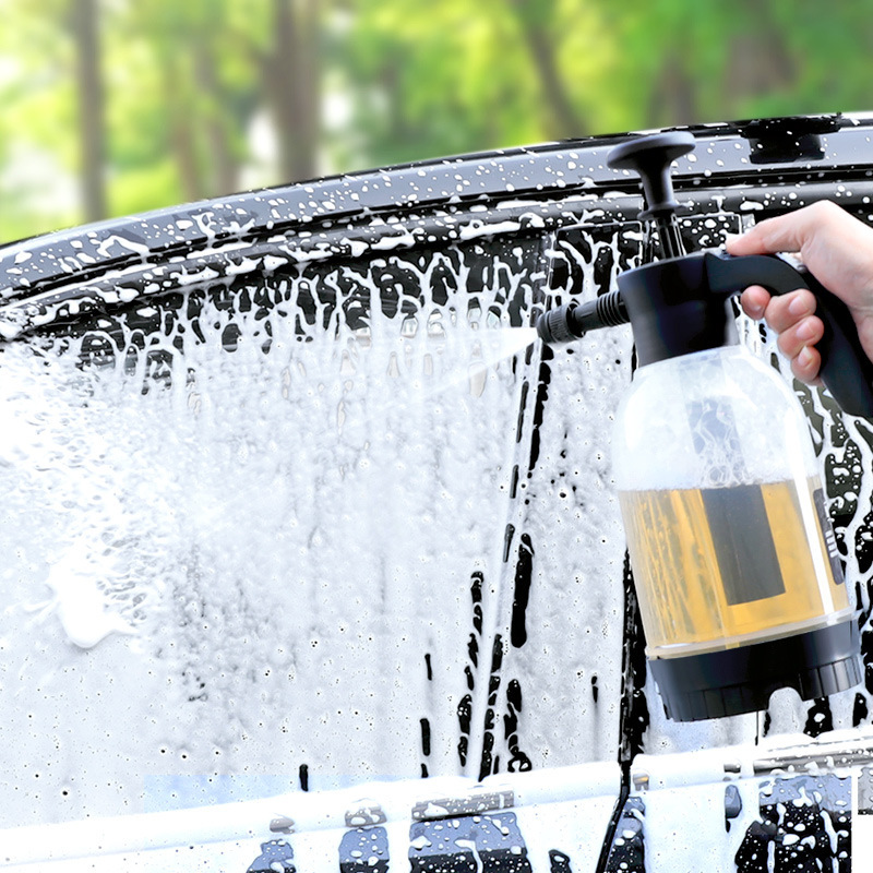 2L car wash foam bottle, spray bottle magic tool, bottle gun, manual car wash liquid generator, high-pressure hand spray car wash bottle details Picture
