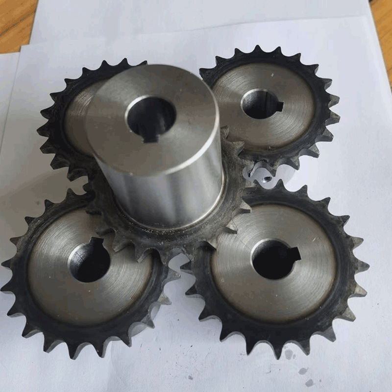 Supply double-pitch gears for industrial machinery transmission, stainless steel transmission gears, double-row large-pitch sprockets details Picture
