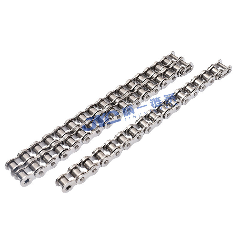 304 stainless steel industrial chain 456 points 08B, 10A, 12A, 16A, 20A high-temperature resistant, corrosion-resistant, waterproof and rust-proof chain details Picture