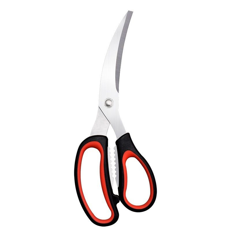 Korean barbecue scissors, kitchen household scissors, stainless steel steak scissors, ready-to-eat scissors, commercial food scissors for barbecues Item Picture