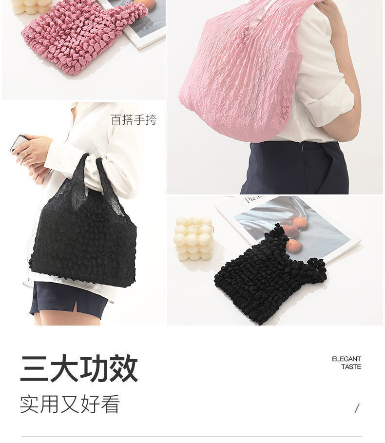 Magic bubble bag, Pineapple Bag, fashionable women's bag, multi-functional handbag, women's bag, casual and versatile, trendy new product, versatile hand-held bag detail image 6