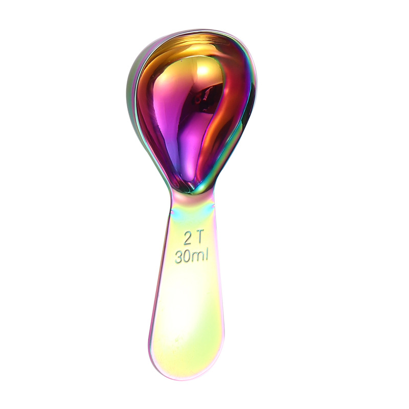 304 stainless steel measuring spoon, seasoning spoon, 30ml tea and coffee bean short-handled spoon, milk powder spoon, baking tools Item Picture