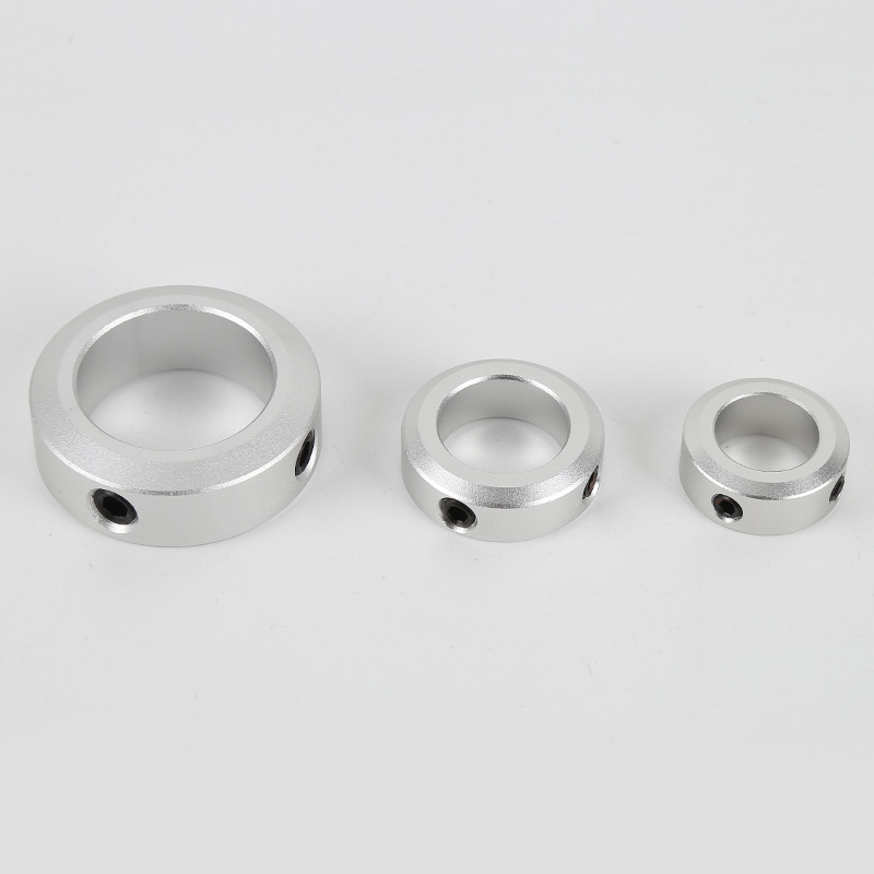 Aluminum alloy boss fixed ring, optical shaft step limit ring, bearing lock retaining ring, positioning thrust ring, fixed ring details Picture