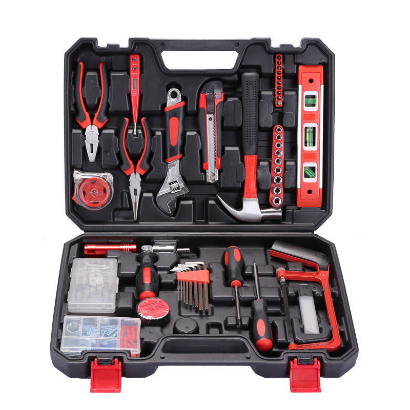 Household hardware tools complete set, family manual combination maintenance and repair set, gift toolbox, factory wholesale Item Picture