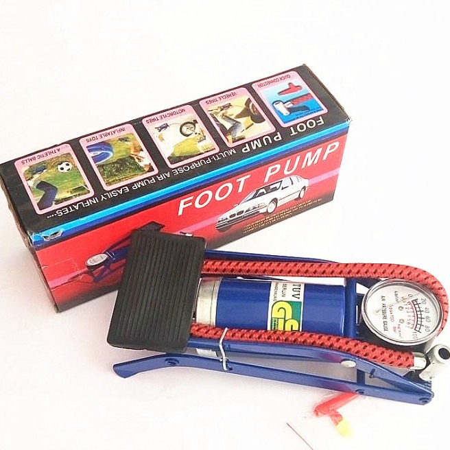 Portable car air pump, high-pressure car air pump, foot-operated air pump, basketball, motorcycle air pump Application Scenario