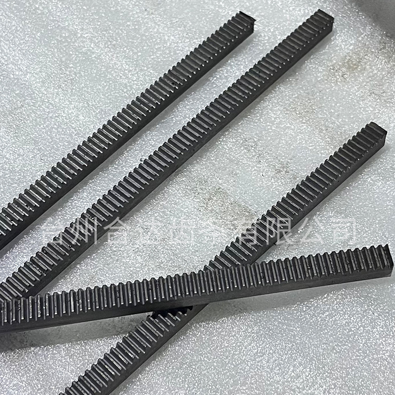 Factory direct supply of 45 steel straight rack and helical rack. They can be drilled, spliced, quenched and blackened. 1 mold, 1.5 mold, 2 mold, 2.5 mold, 3 mold Application Scenario