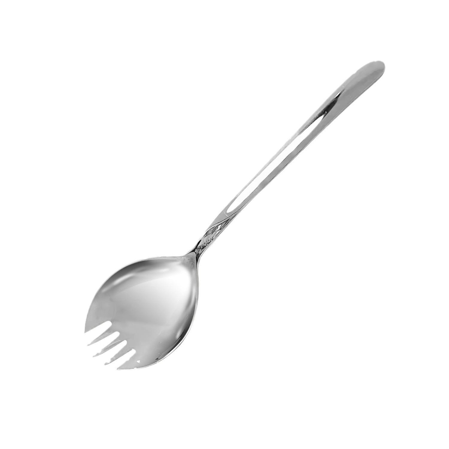 Stainless steel salad spoon, creative integrated spoon and fork, Western pasta fork, instant noodle magic tool, watermelon spoon, cake dessert fork Item Picture
