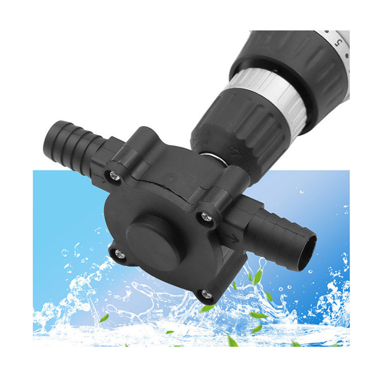 Household small water pump, portable DC water pump, electric drill, water pump, self-priming centrifugal pump details Picture