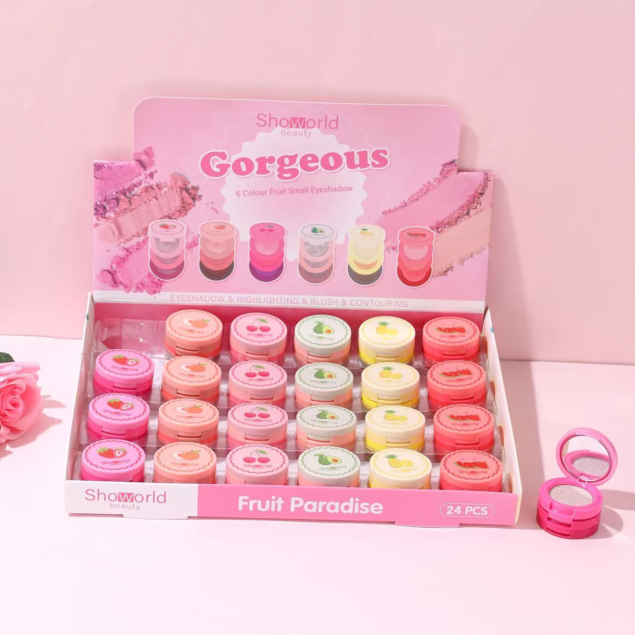 Makeup品牌眼影盘40色 眼影彩妆套装 炫彩持久不脱色 适合各种场合的眼妆01