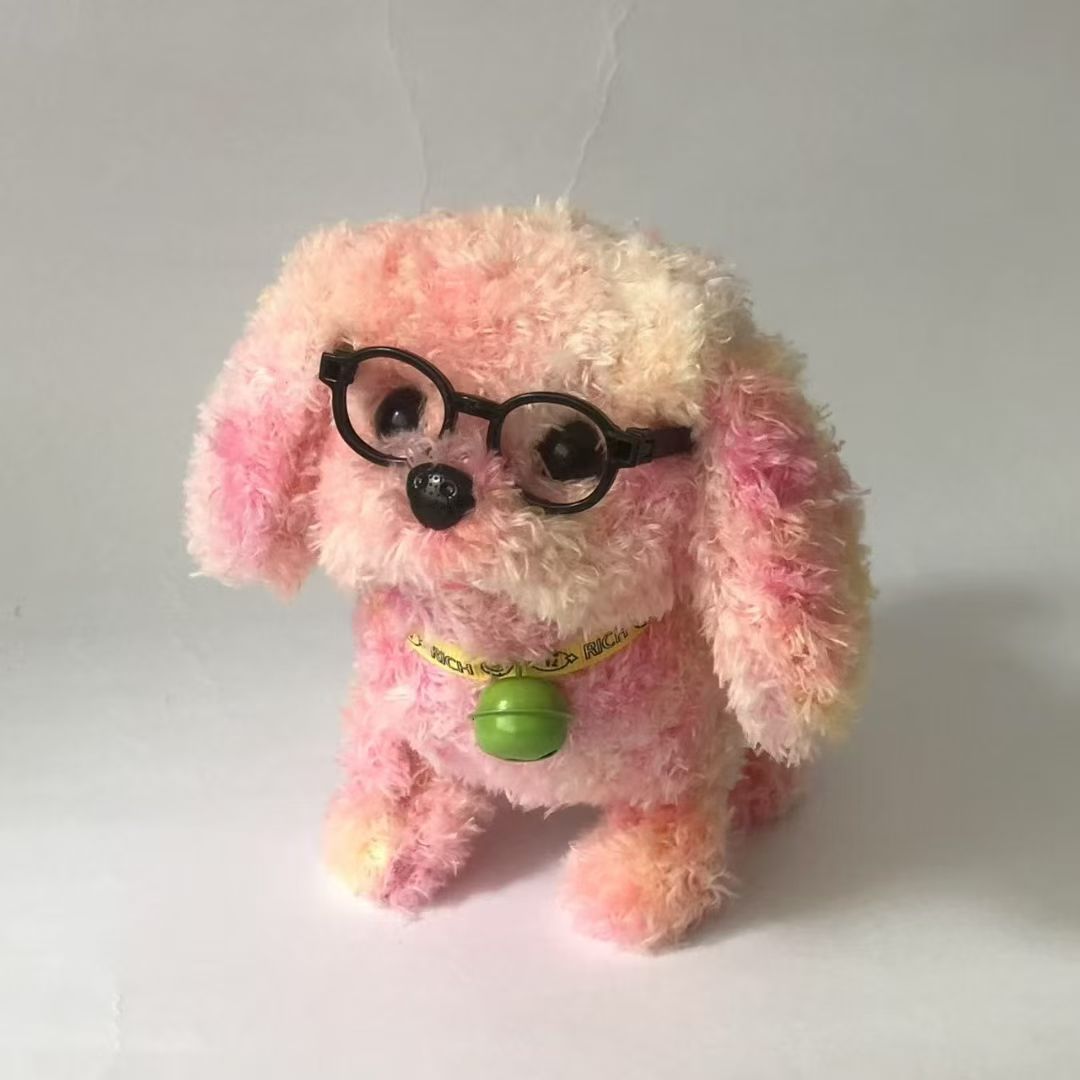 电动毛绒玩具彩色大狗色彩丰富电动大狗会叫会走路毛绒玩具详情图7