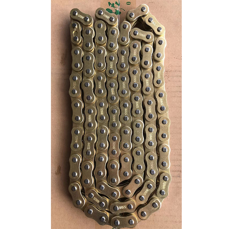 Factory direct sales of motorcycle chains with quality guarantee: 520H oil-sealed chains, 520HV-120L full figure
