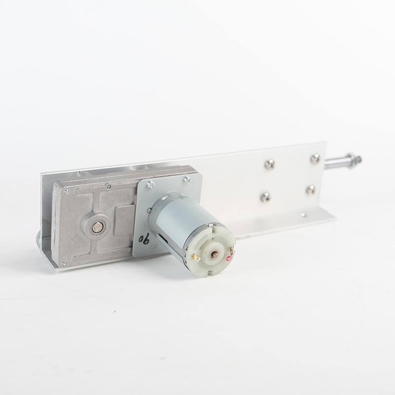 The DIY variable-speed reciprocating motor device features a linear push-pull automatic telescopic mechanism where the push rod moves back and forth automatically for pushing and pulling Application Scenario